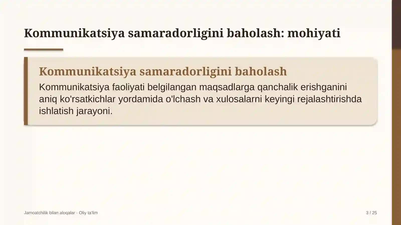 Shakar sanoatida kommunikatsiya samaradorligini baholash 3