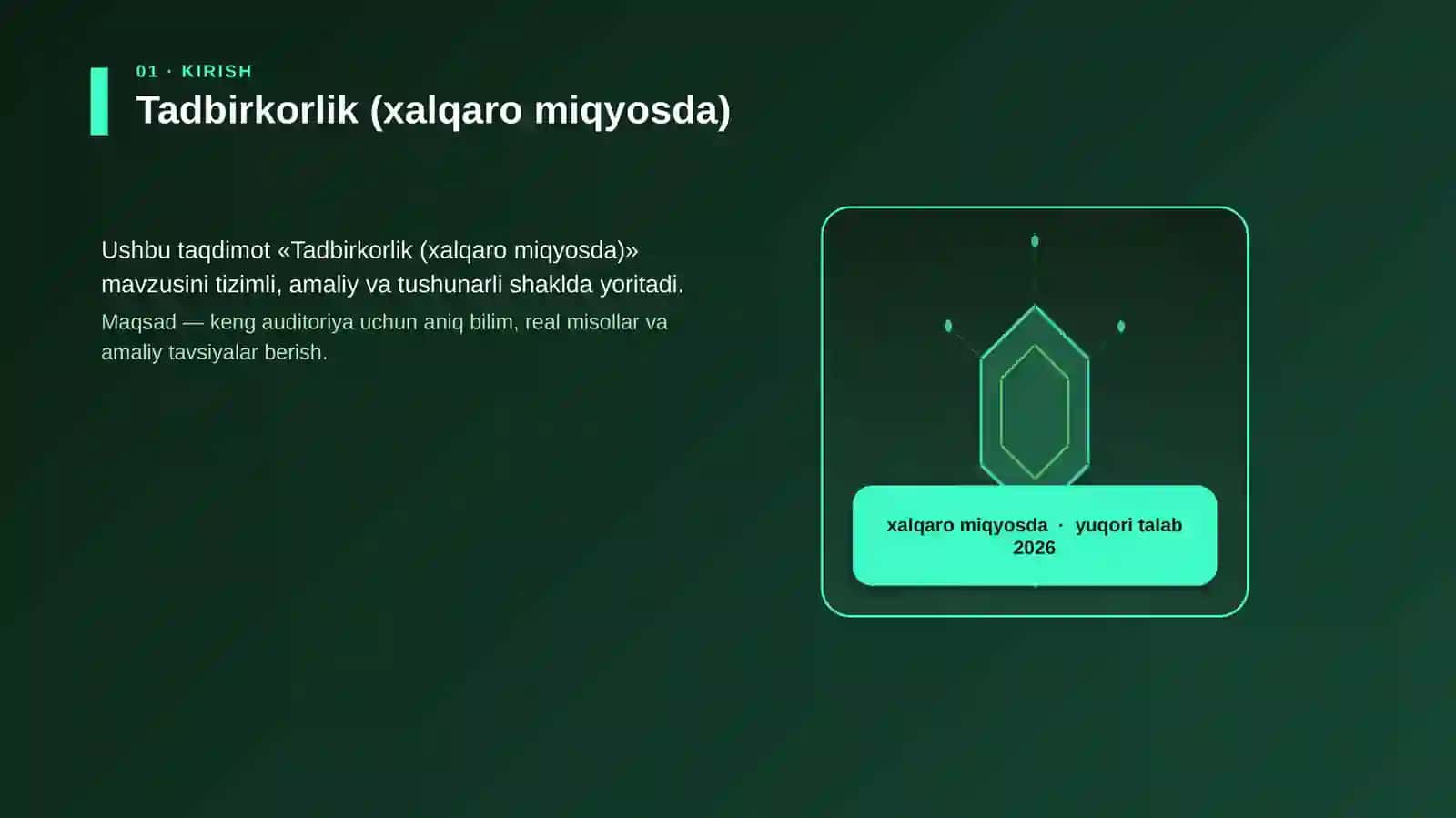 Tadbirkorlik (xalqaro miqyosda) 3