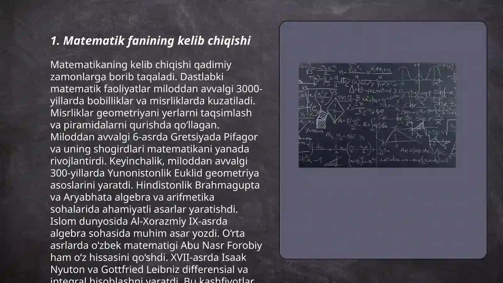 Matematika fani tarixi 3