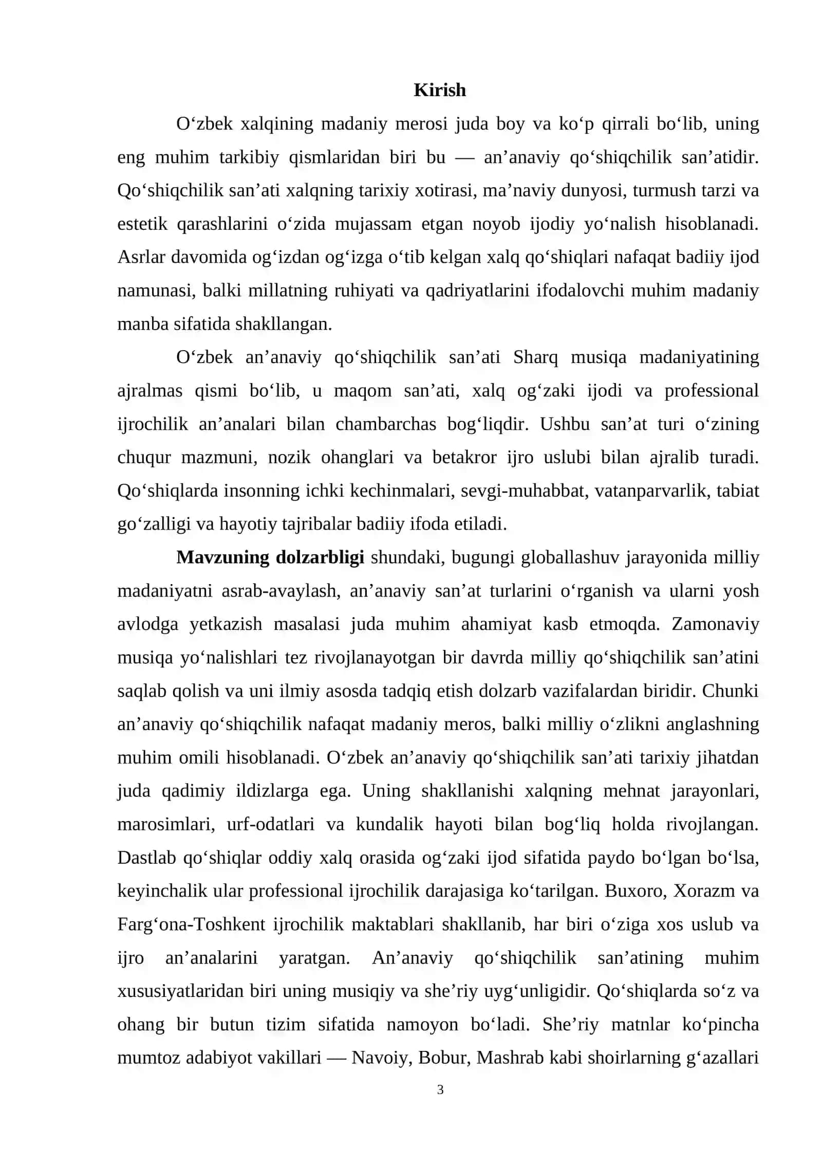 O‘ZBEK AN’ANAVIY QO‘SHIQCHILIK SAN’ATI 3