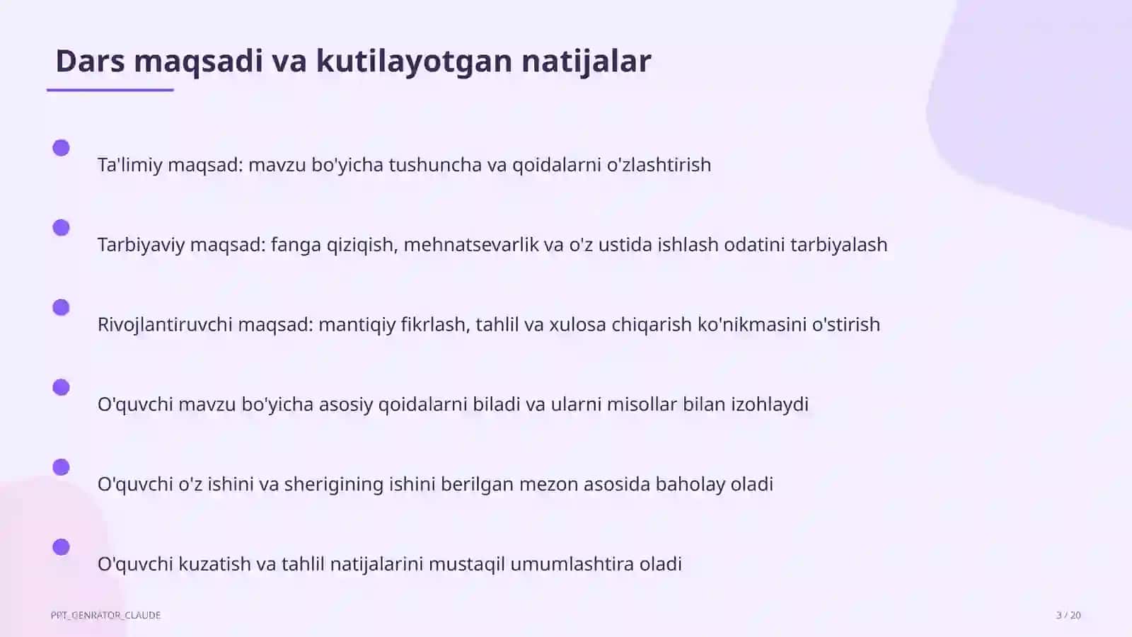 Nutq uslublari: ilmiy va rasmiy uslub (10-sinf) 3