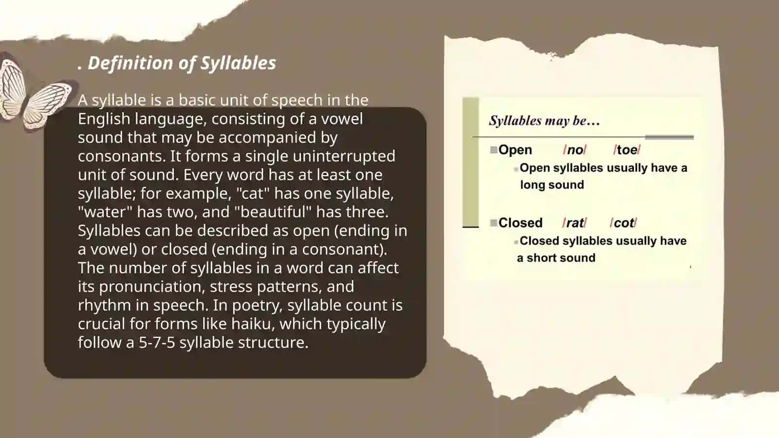Syllables 3