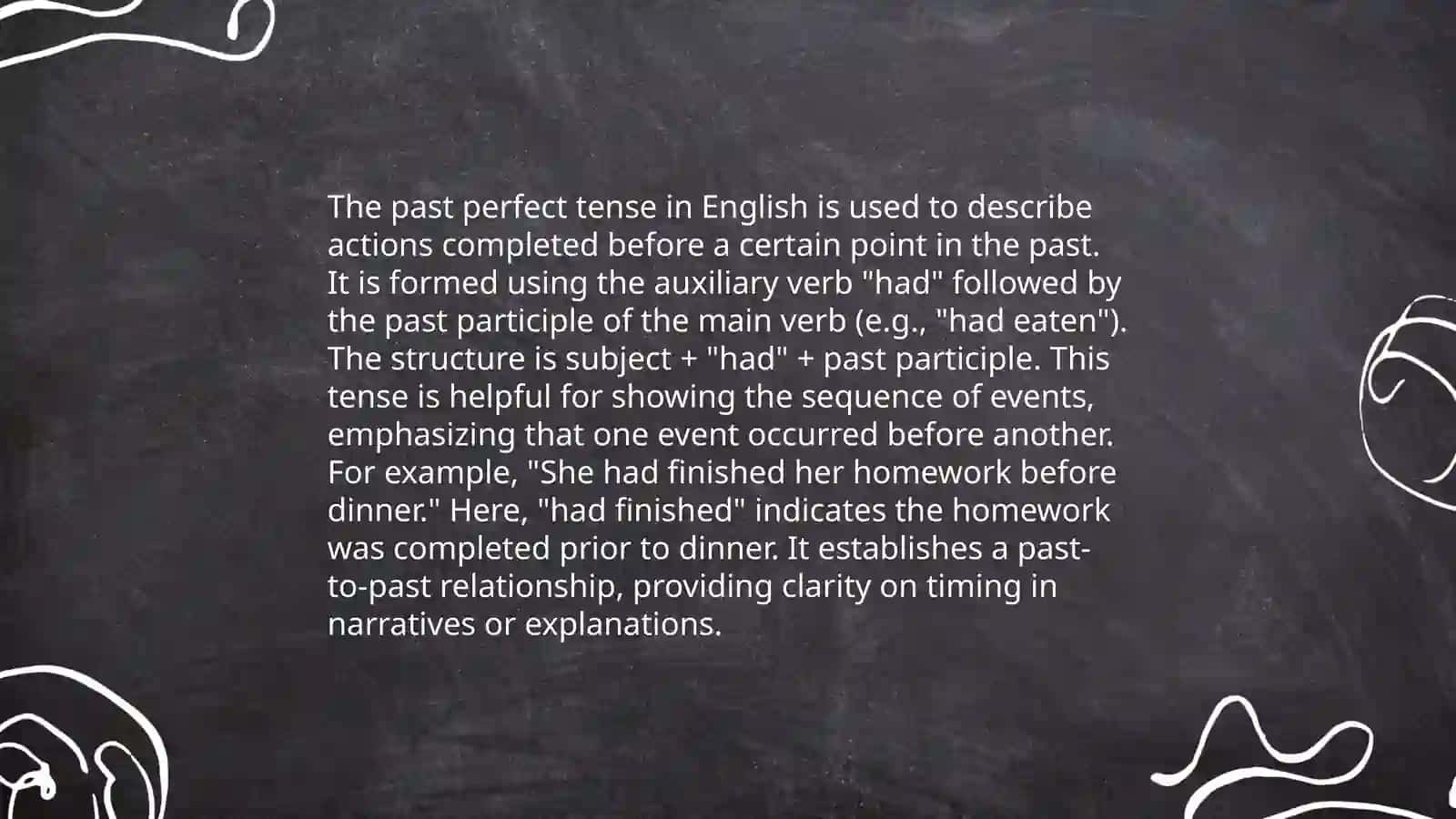Past Perfect Tense 3