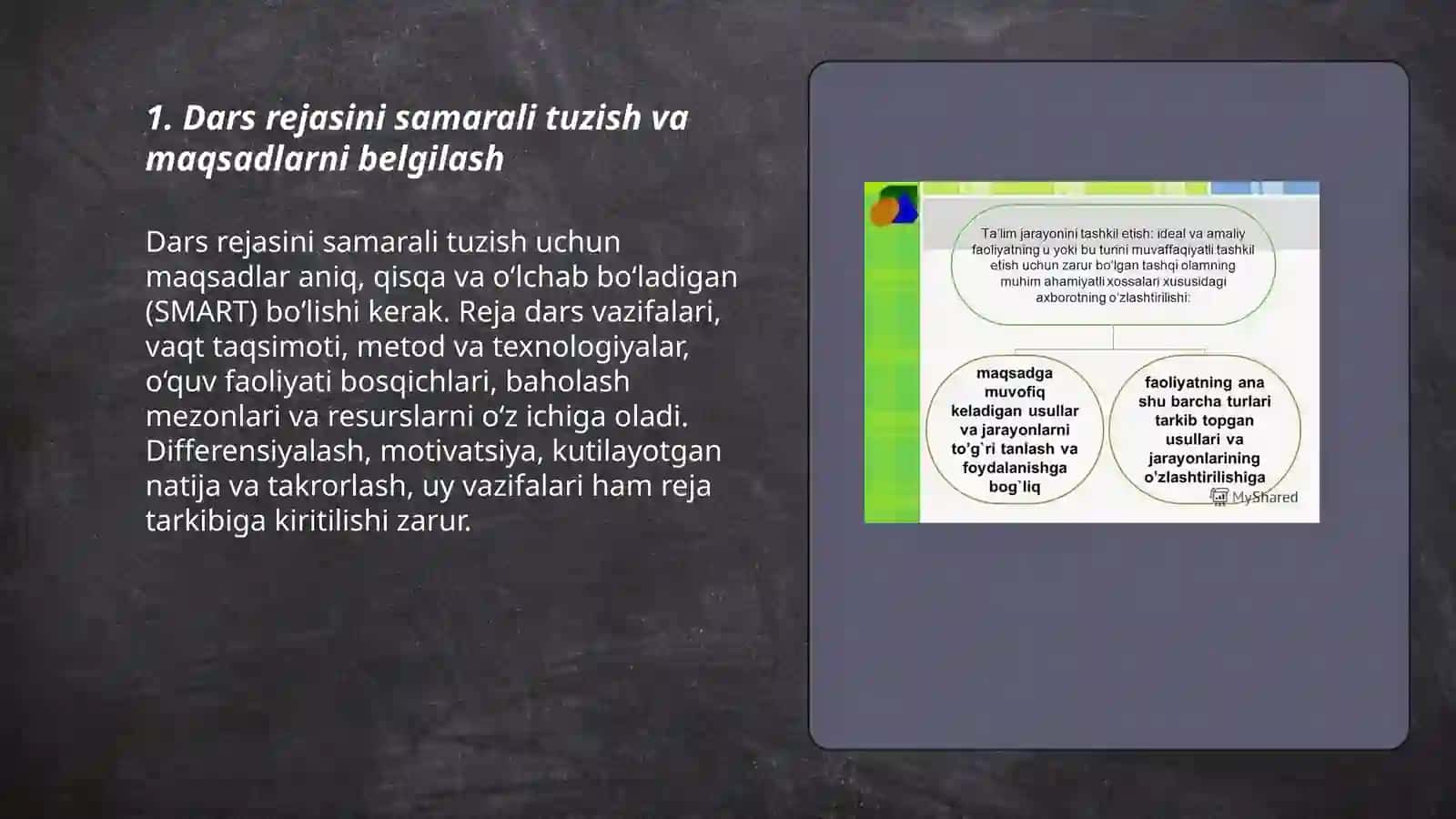 Ta 'lim olish jarayonini samarali tashkil etish 3