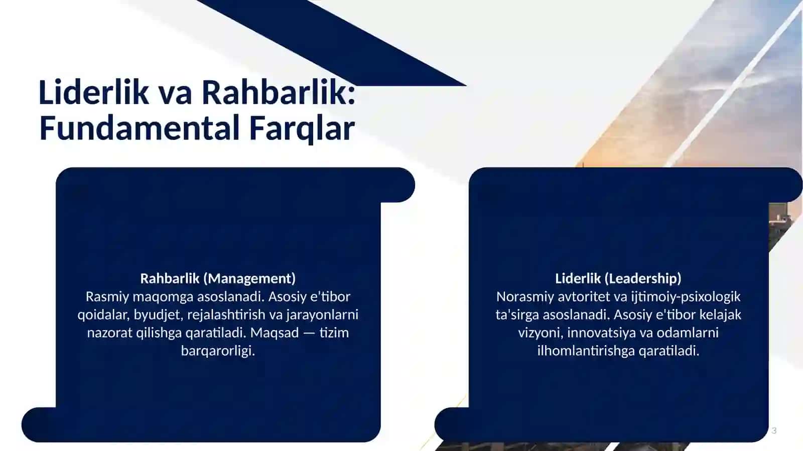 LIDERLIK VA RAHBARLIK 3
