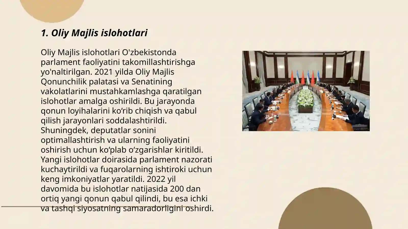 Oliy Majlis islohotlari 3
