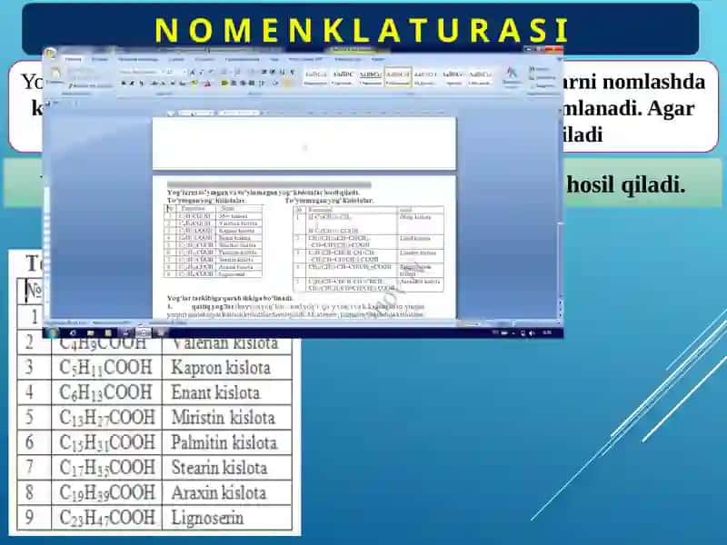 Yog’lar va Sovunlar 3