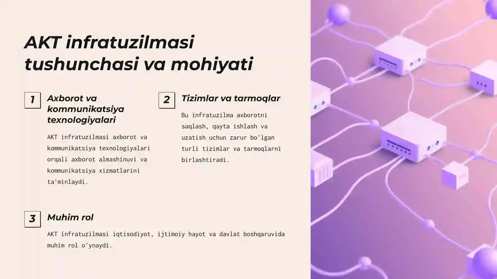 Axborot-kommunikatsiya texnologiyalari (AKT) infratuzilmasi 3