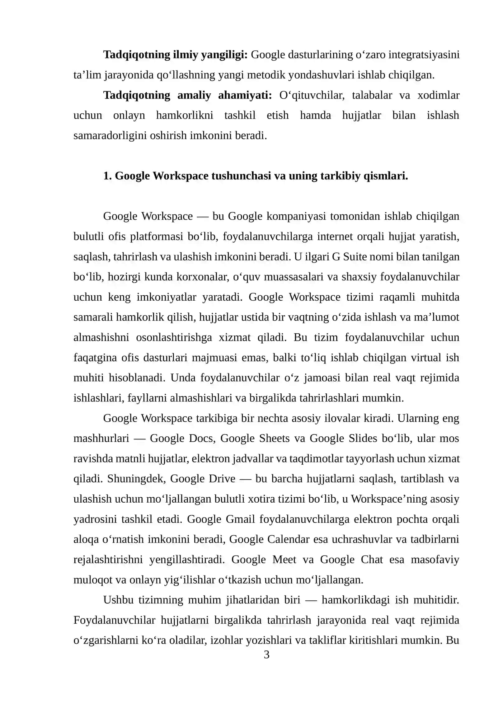 Google Docs, Google Sheets va Google Slides 3