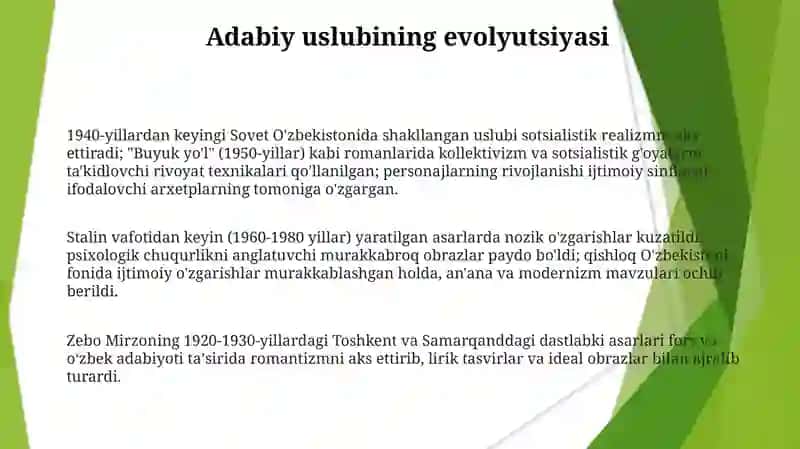 Zebo Mirzo hayoti va ijodi 3