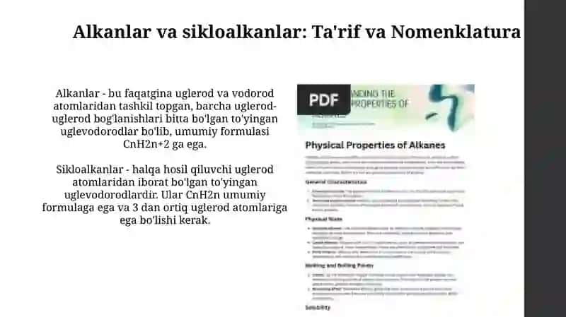 Alkanlar va sikloalkanlar 3