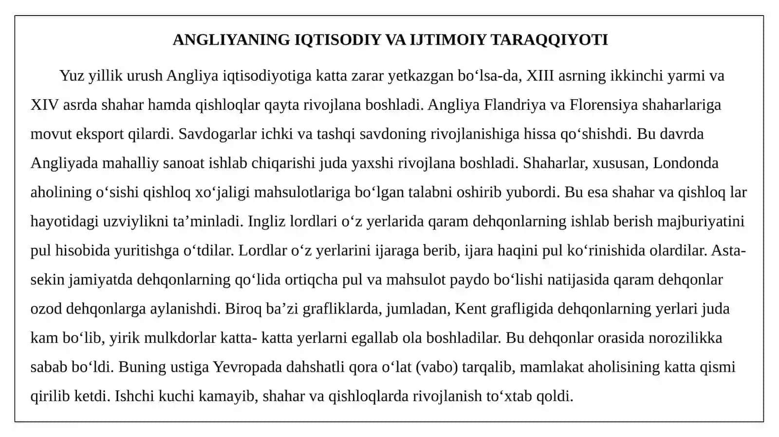 Angliyaning iqtisodiy va ijtimoiy taraqqiyoti 3