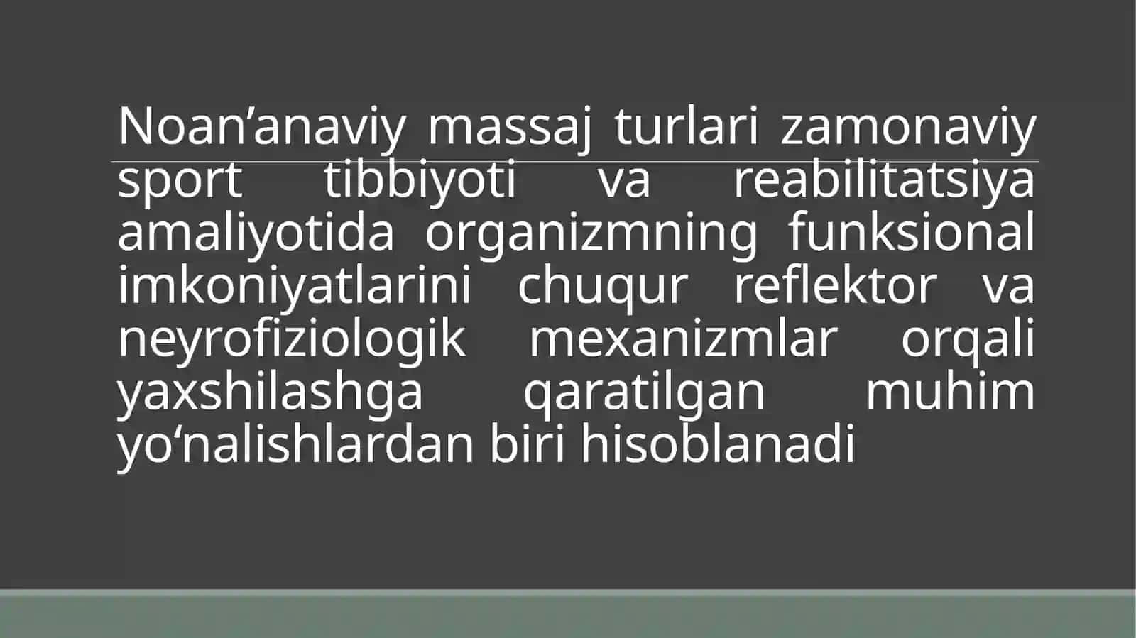 Noan’anaviy massaj turlari 3