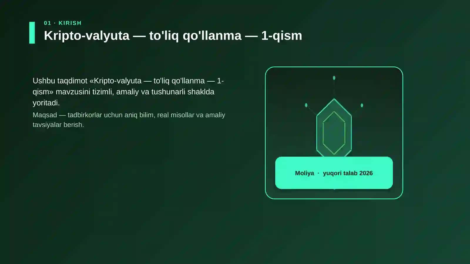 Kripto-valyuta — to'liq qo'llanma — 1-qism 3