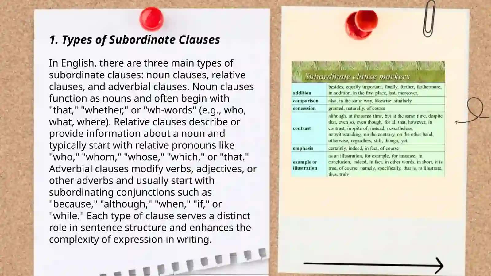 Types of Subordinate Clauses 3