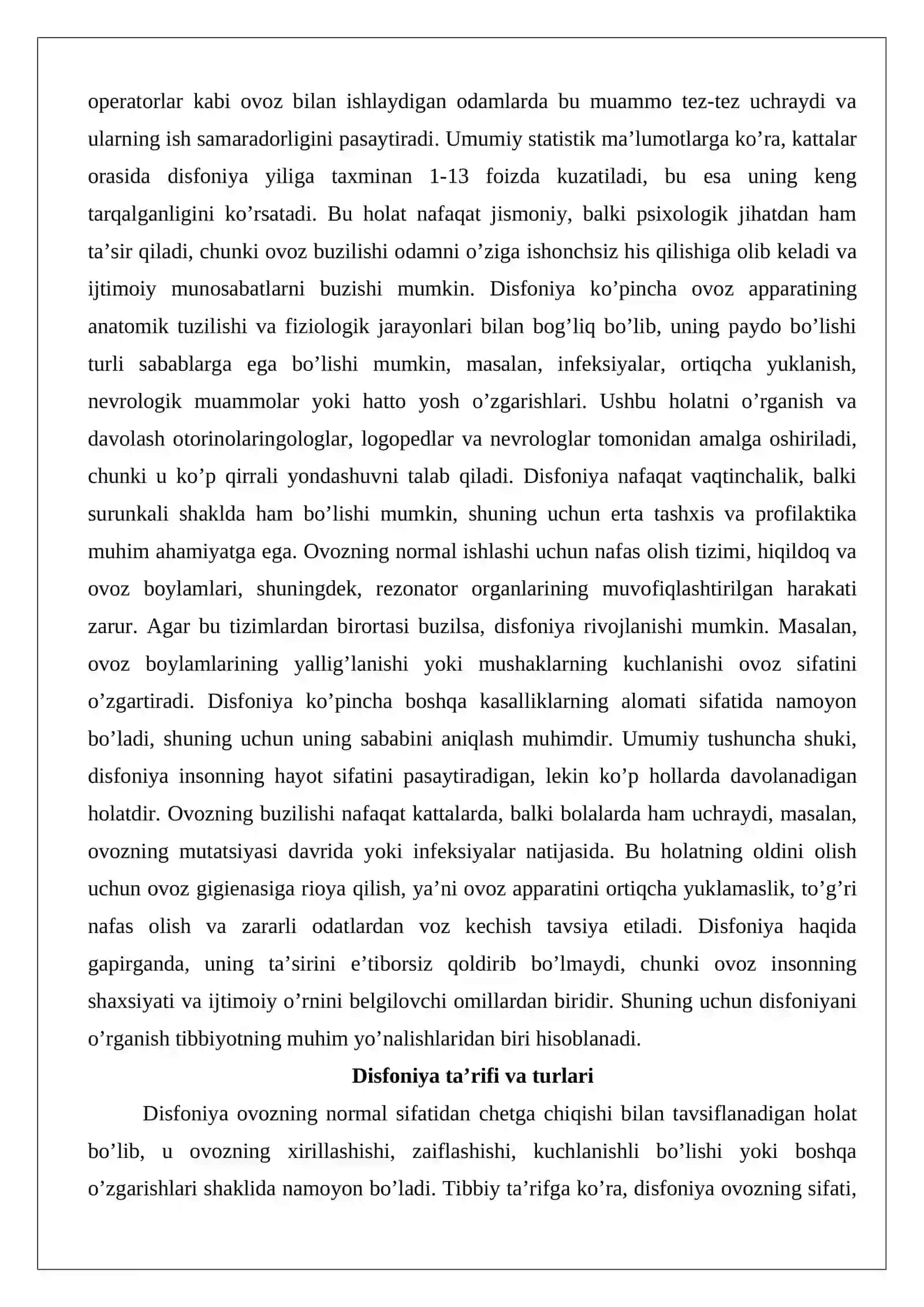 Funksional va organik disfoniyalar 3