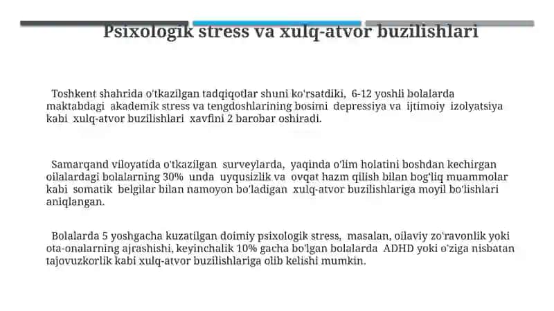 O’smirlar xulqida buzilishlarning biologik va psixologik sabablari 3
