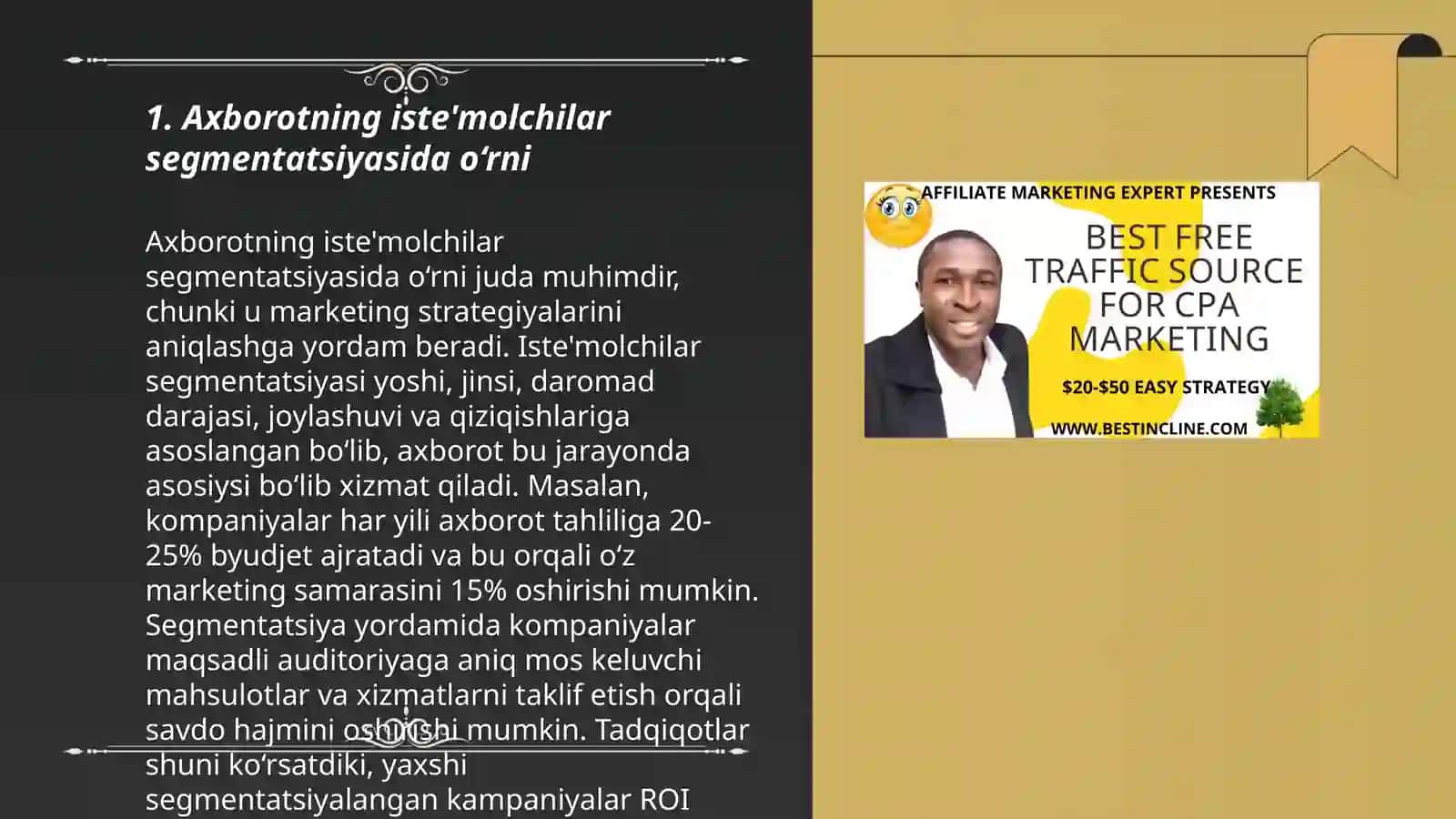 Marketingda axborotni roʻli 3