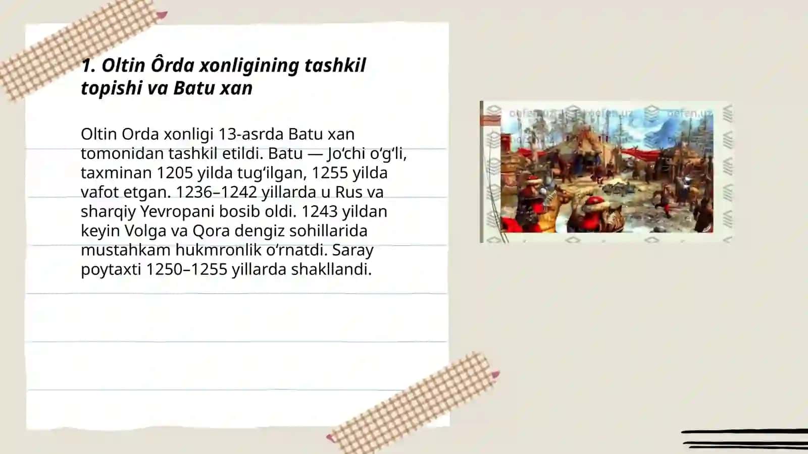 Oltin Ôrda xonligi 3