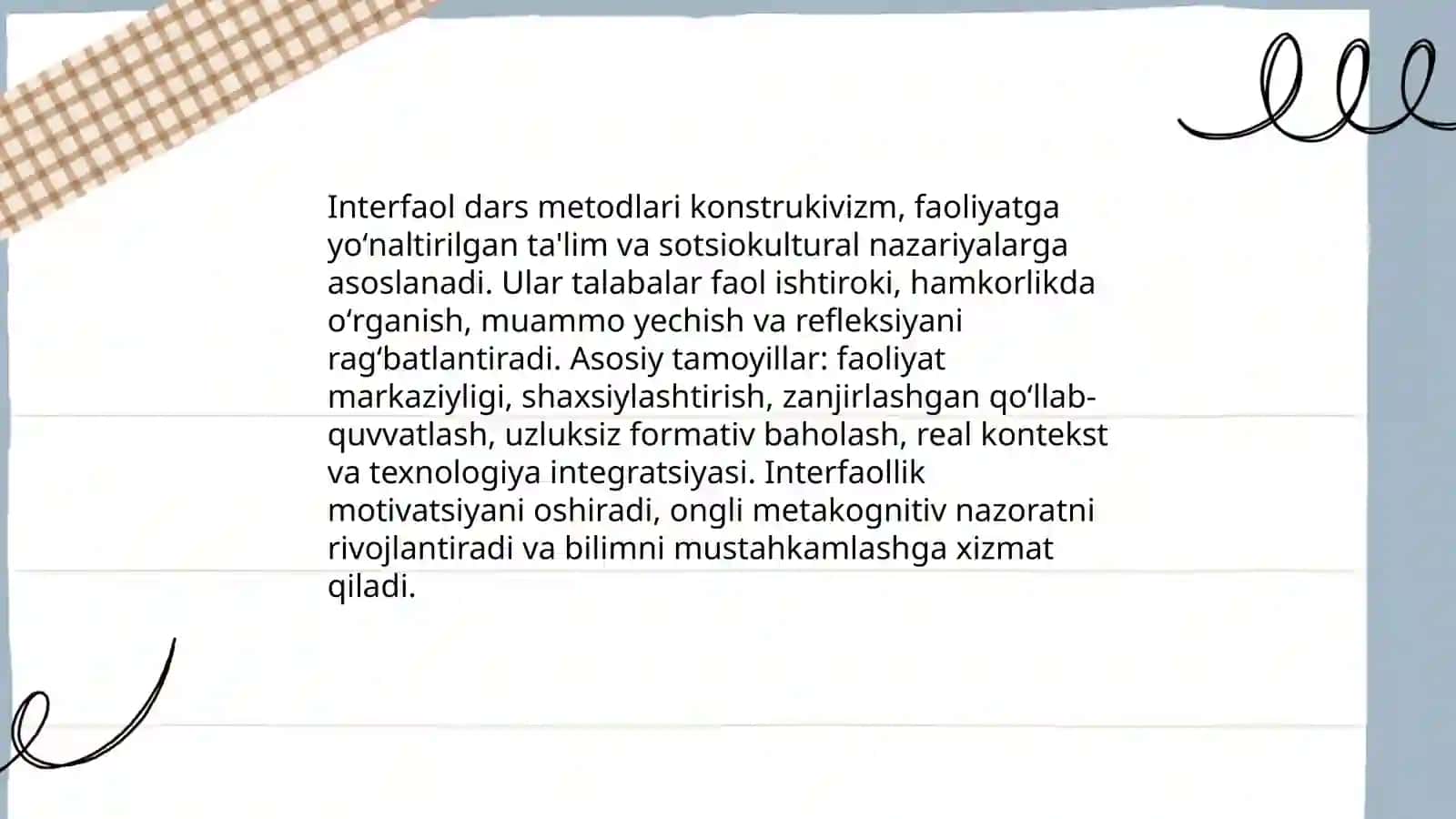Interfaol dars metodlari 3