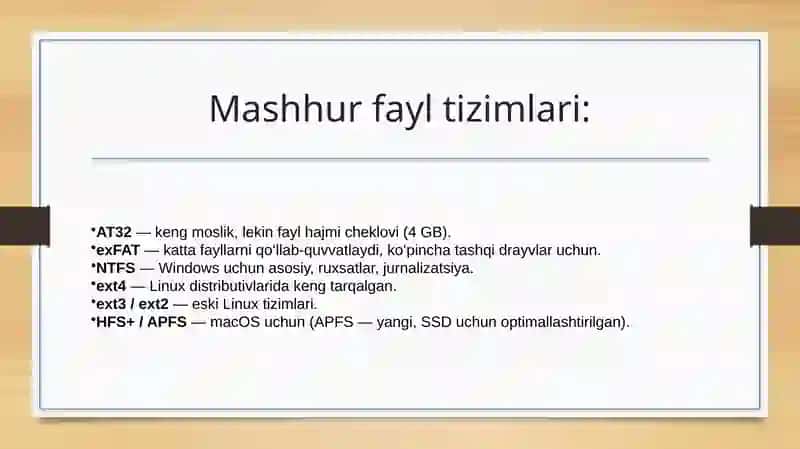 Fayltizimlarinikonvertatsiyaqilish 3