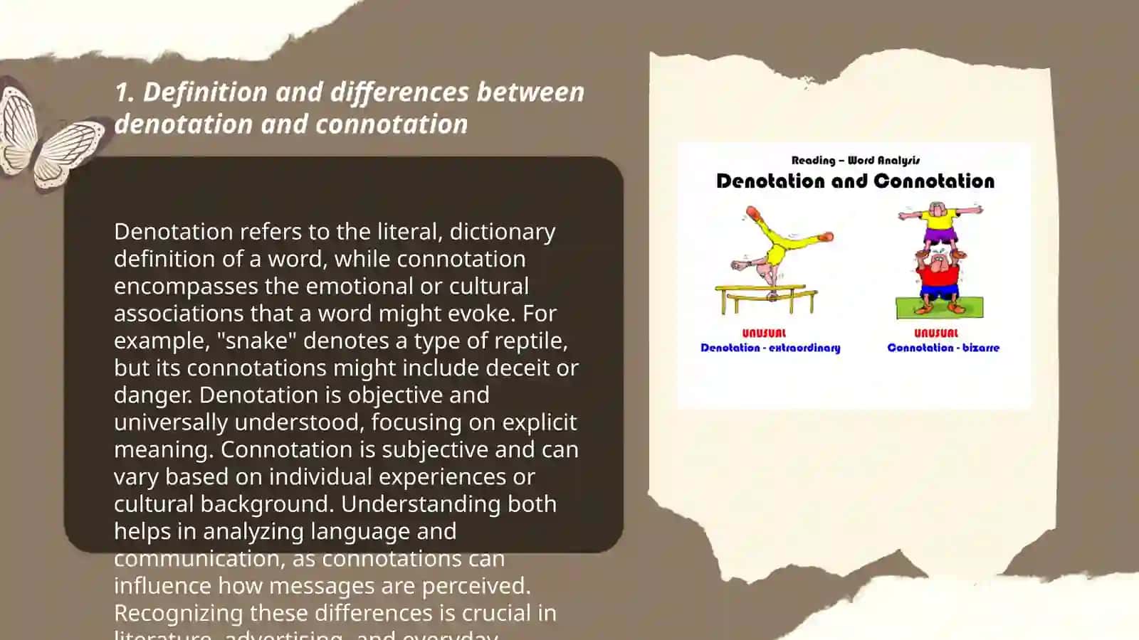 Denotation and connotation 3