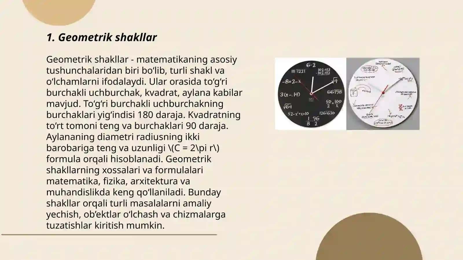 Geometrik shakllar 3