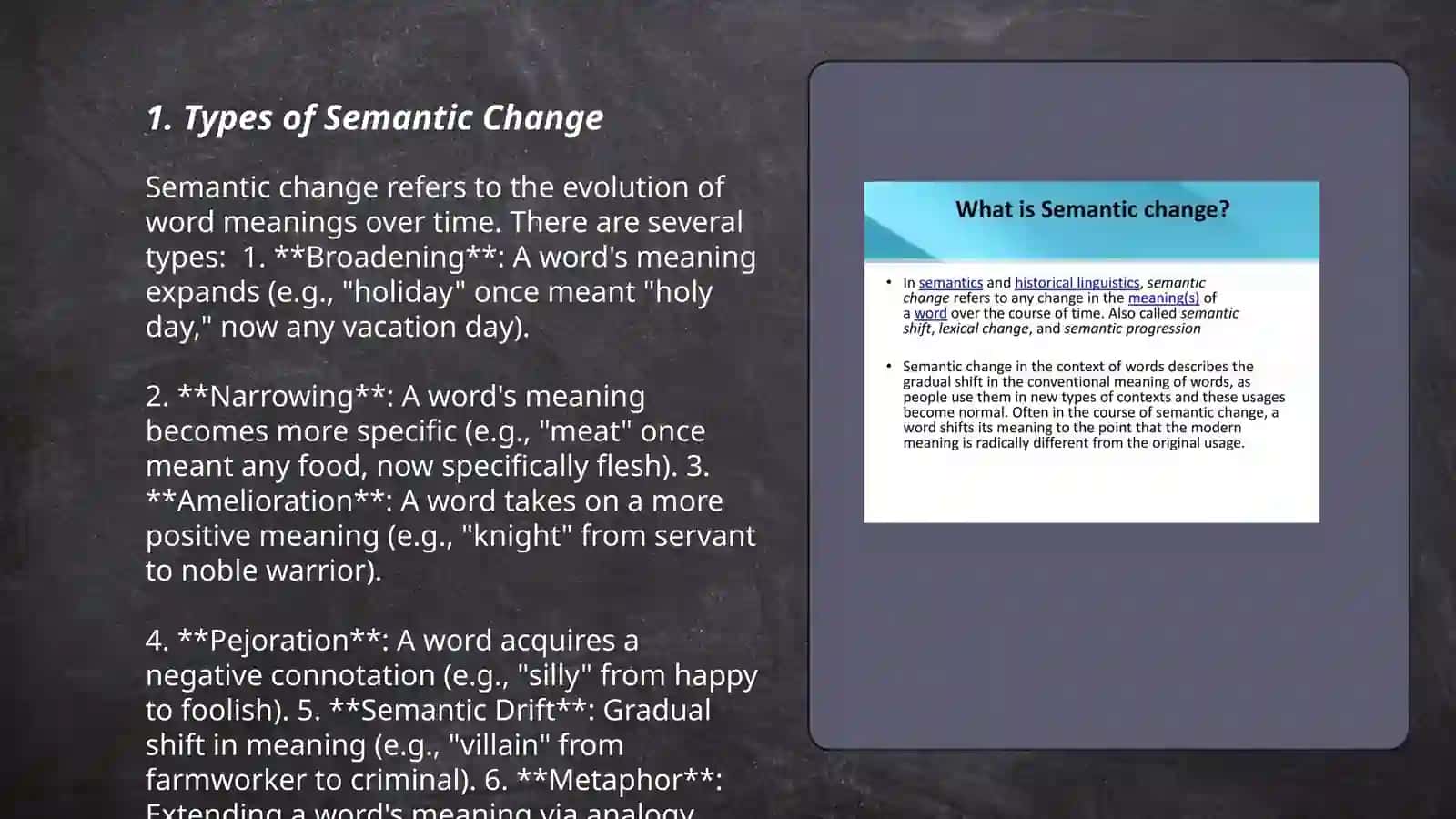 Types of Semantic Change 3