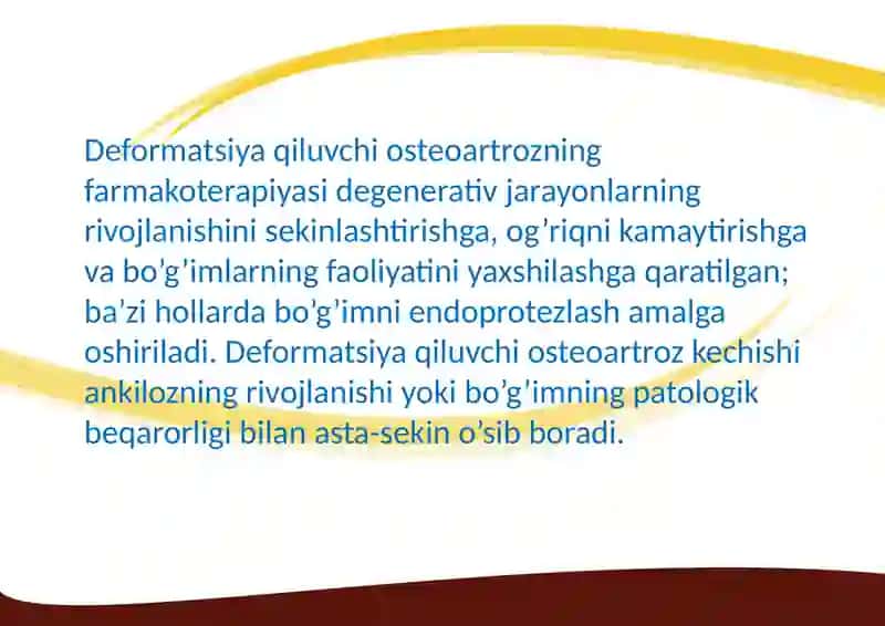 Deformatsiyalovchi Artroz 3