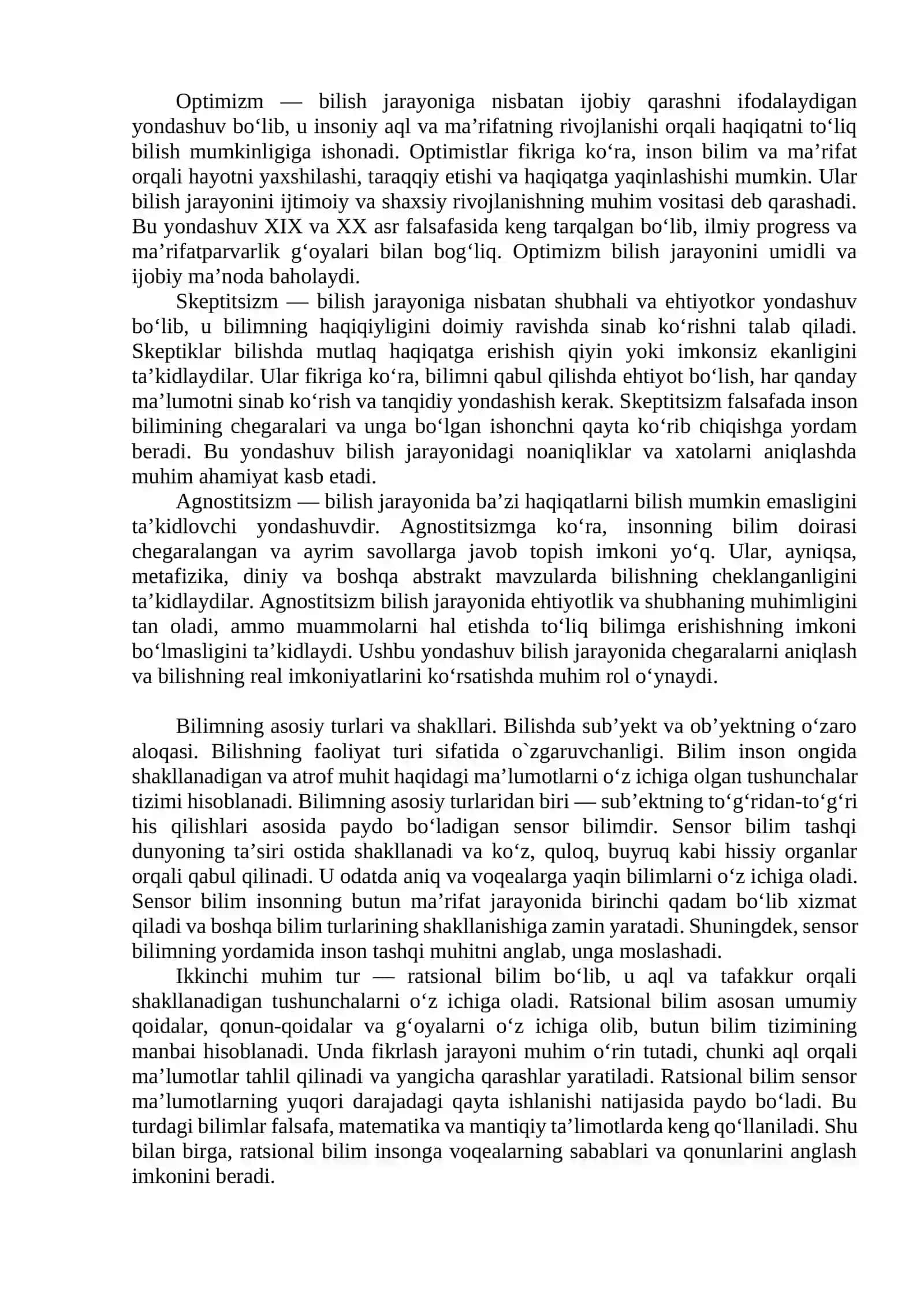 BILISH FALSAFASI 3