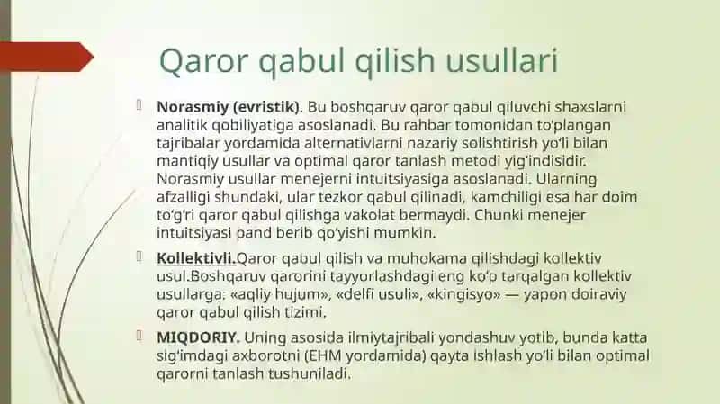 BOSHQARUVQARORLARI 3