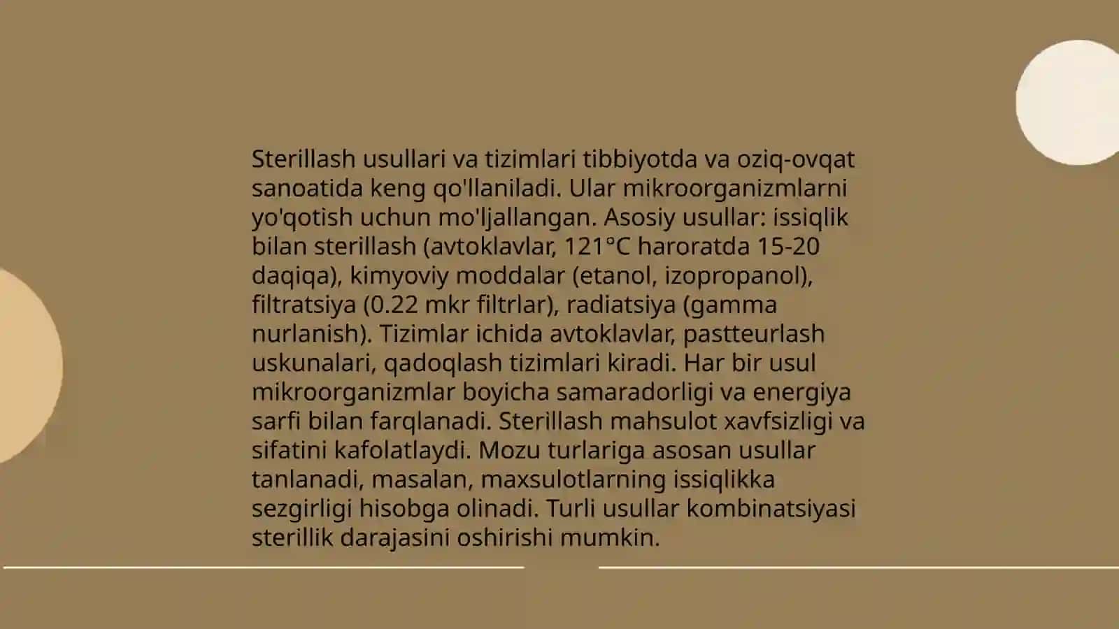Sterillash usullari va tizimlari 3