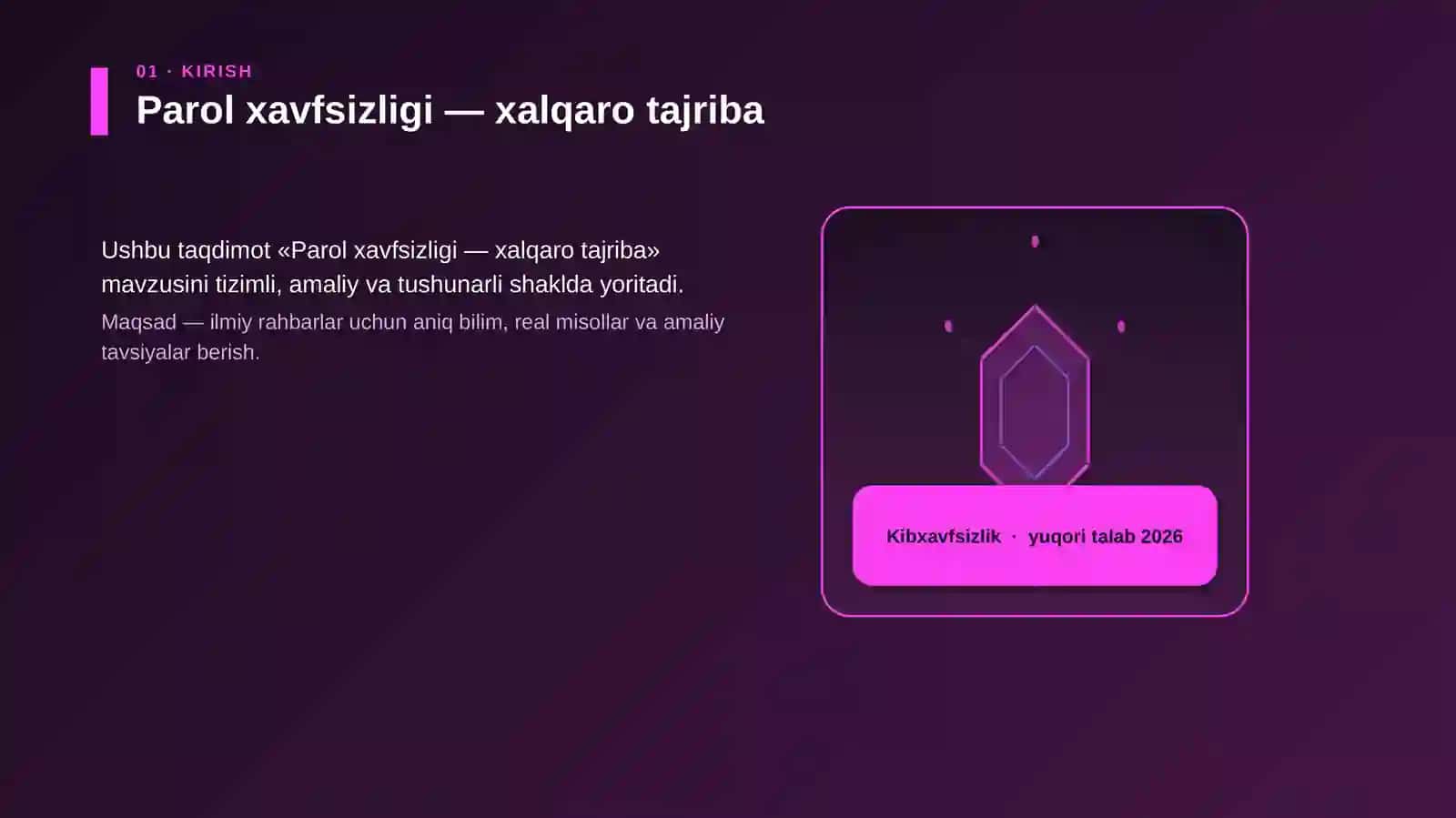Parol xavfsizligi — xalqaro tajriba 3