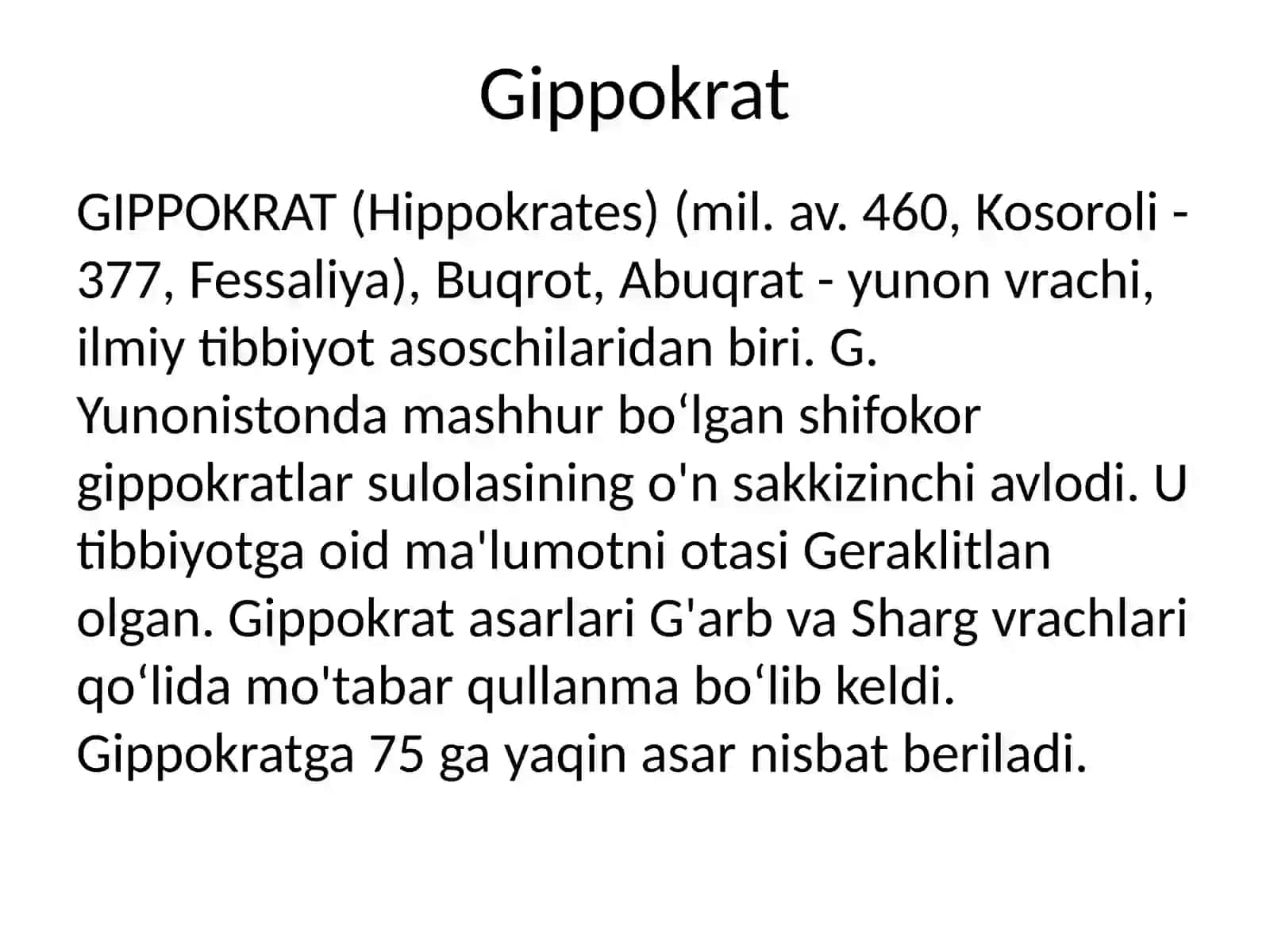 Gippokrat va Galen 3