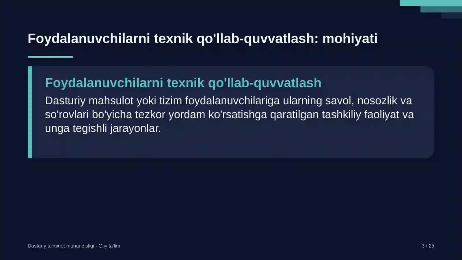 Kasaba uyushmalarida foydalanuvchilarni texnik qo'llab-quvvatlash 3