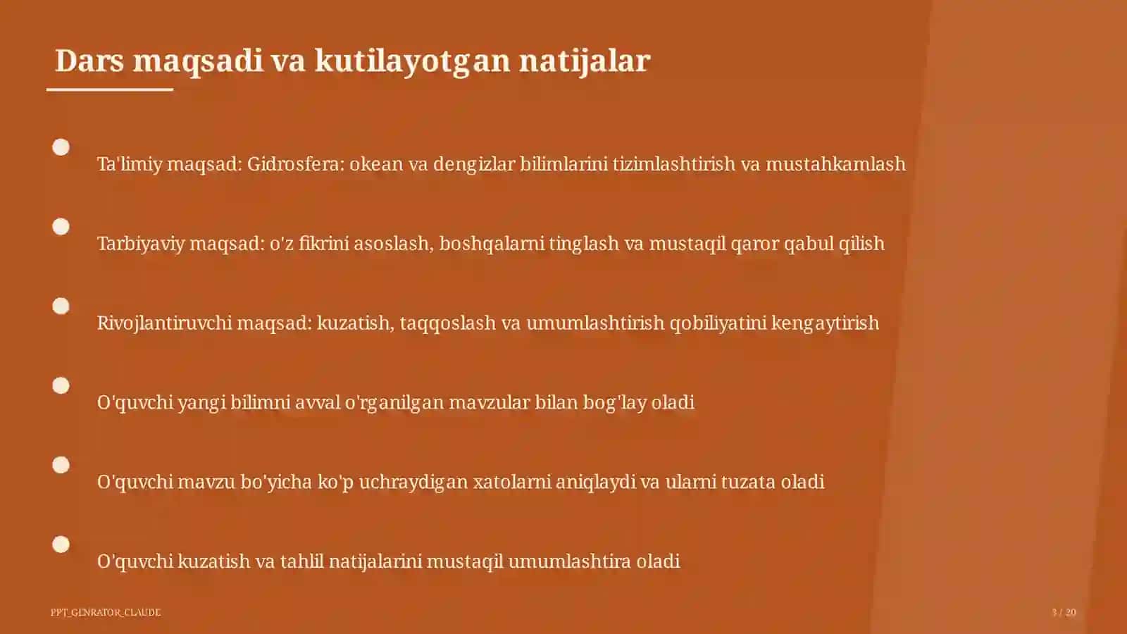 Gidrosfera: okean va dengizlar (6-sinf) 3
