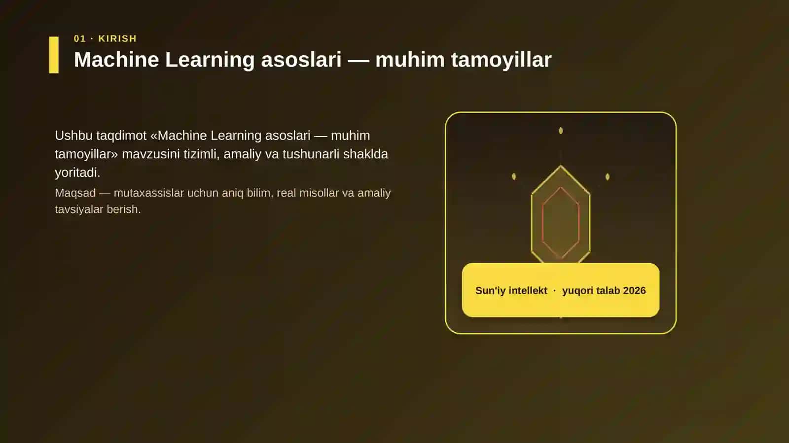 Machine Learning asoslari — muhim tamoyillar 3