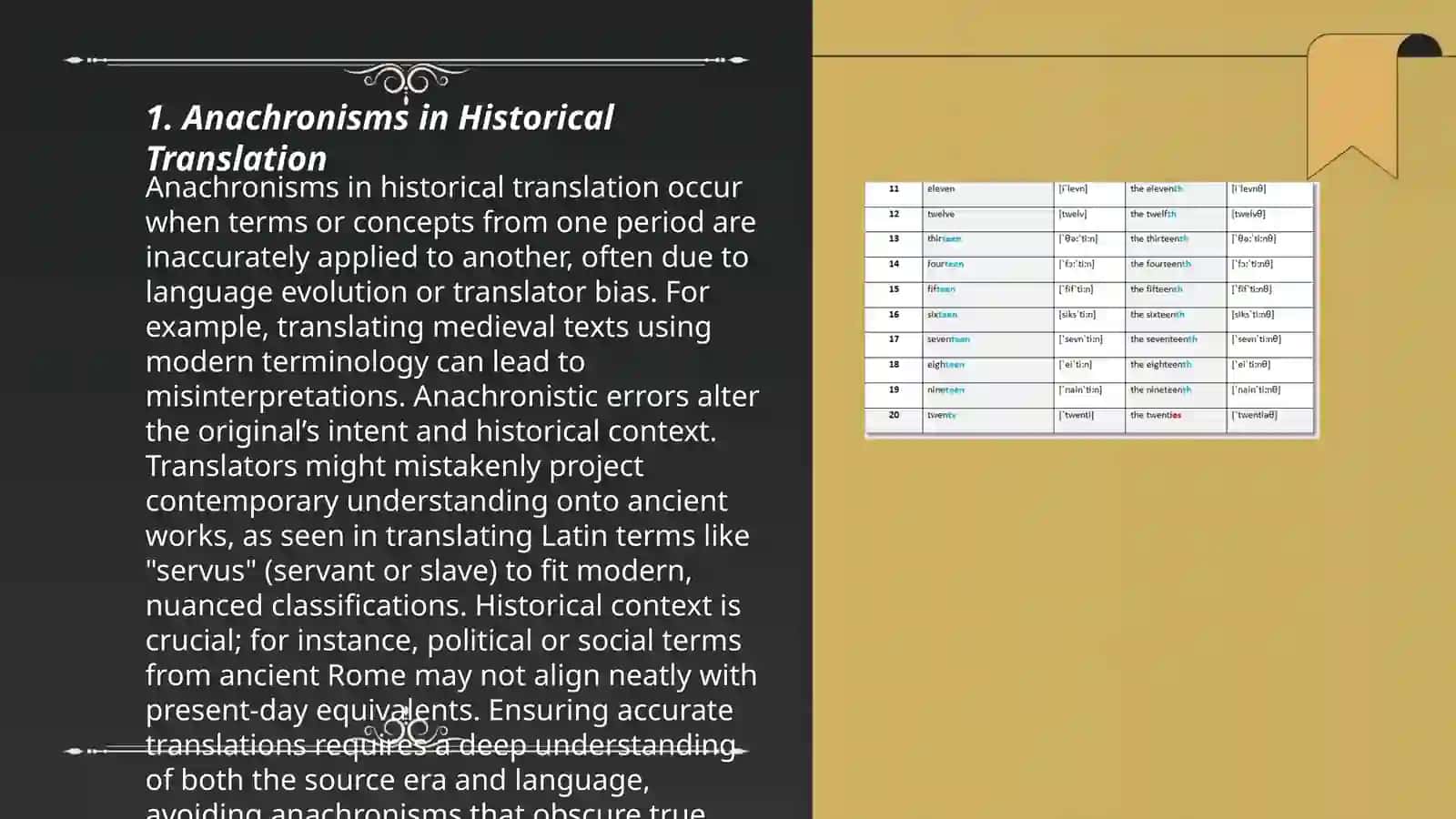 Translation problems of historical terms 3