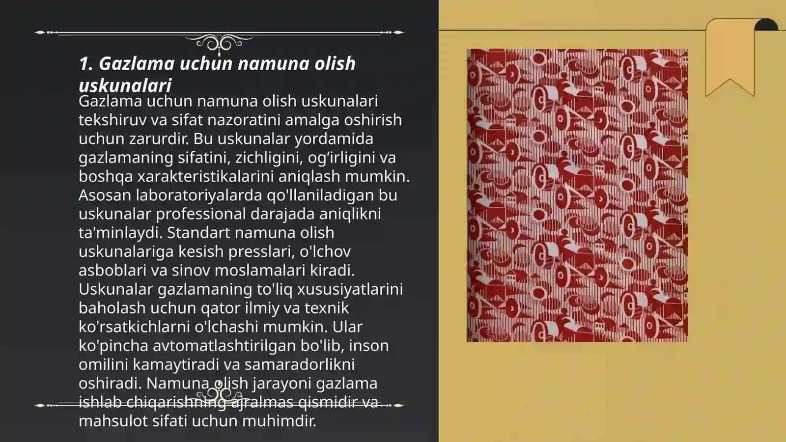 Gazlama xususiyatlarini aniqlash uskunalari 3