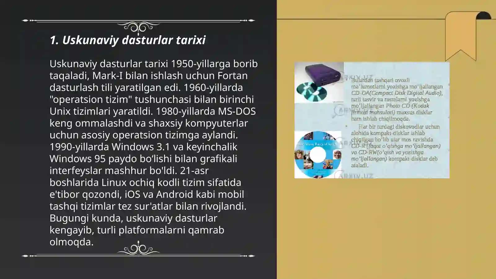 Uskunaviy dasturlar 3
