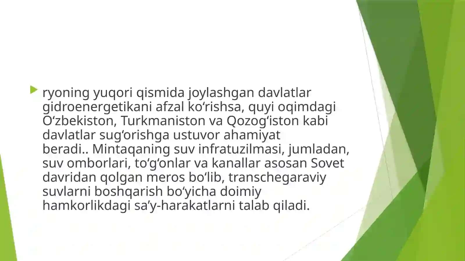 Oʻrta Osiyo suv omborlari 3