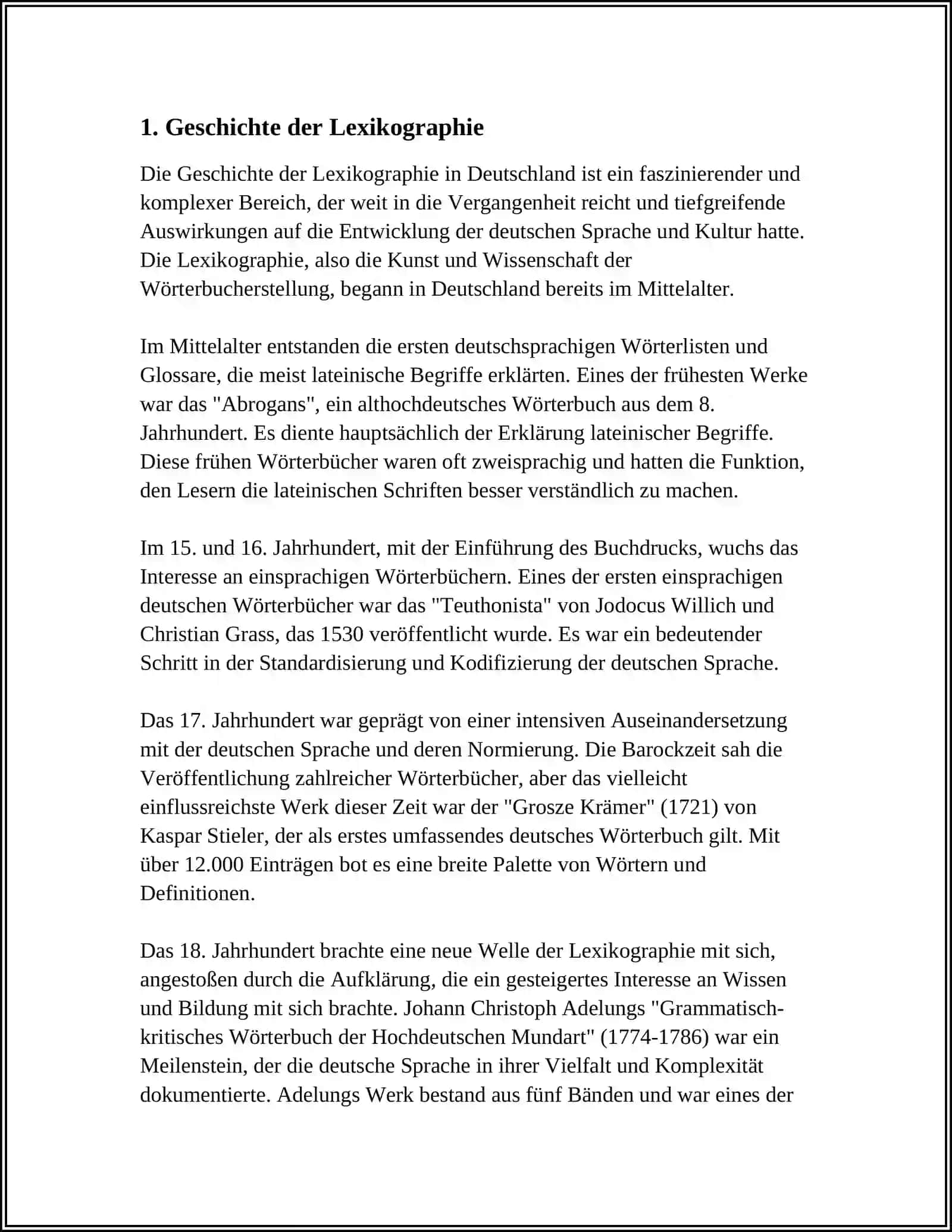 LEXIKOGRAPHIE ALS WISSENSCHAFT DER WÖRTER 3
