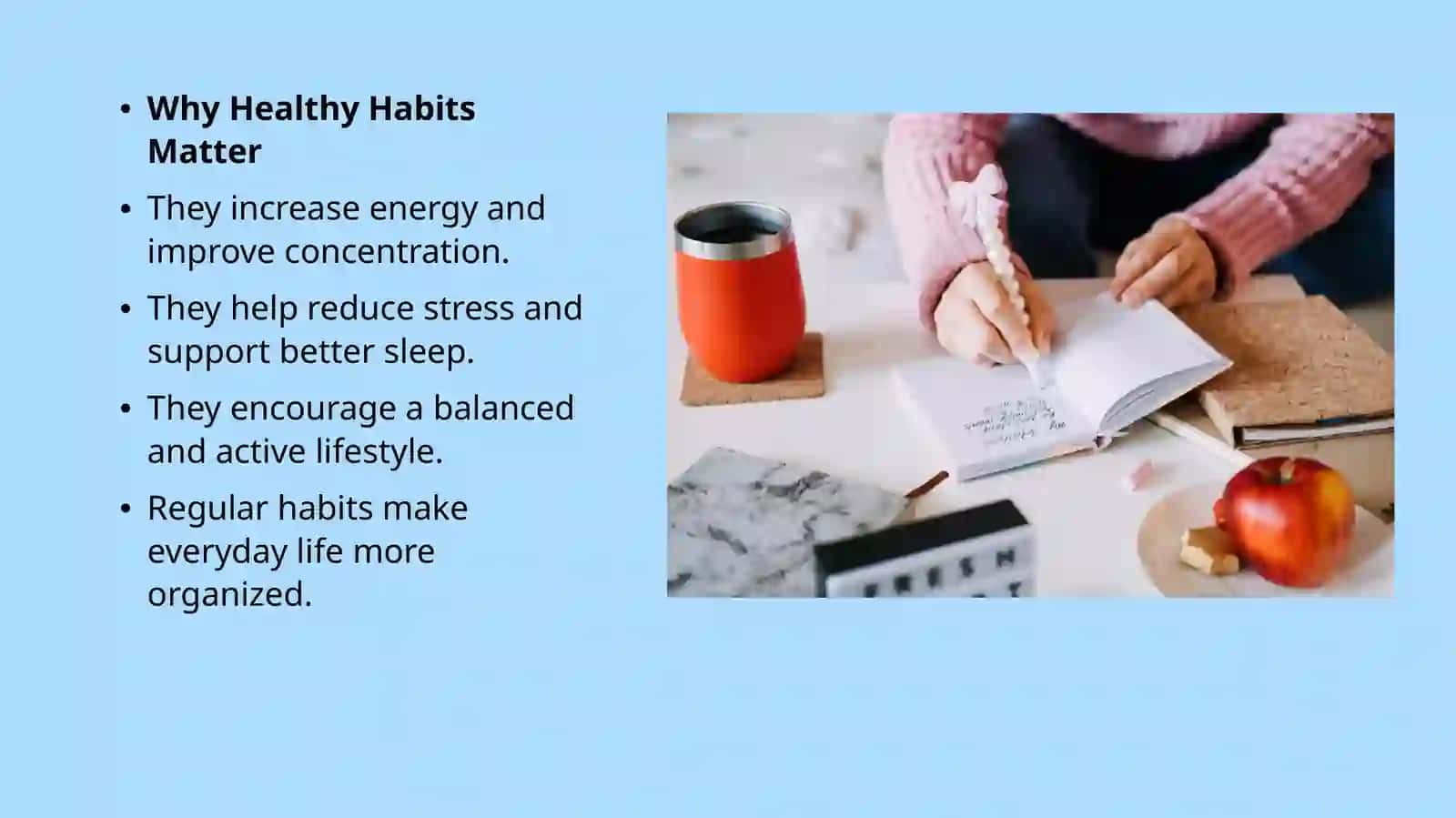 7 Days to Create Healthy Routines 3