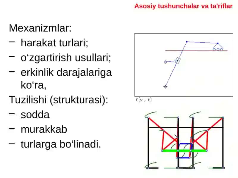 MEXANIZM VA MASHINALAR TUZILISHINING ASOSLARI 3