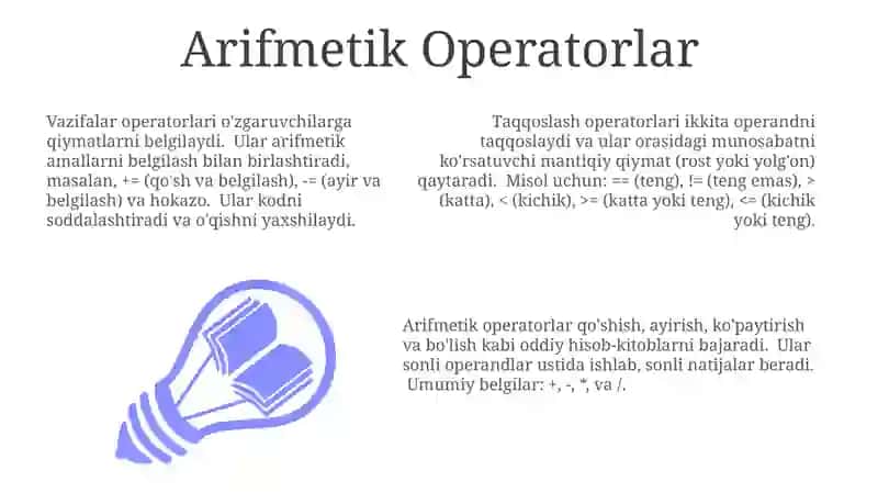 Operatorlar haqida 3