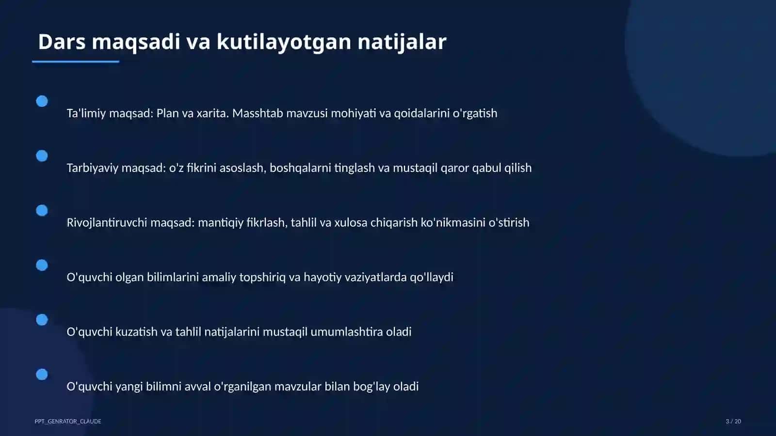 Plan va xarita. Masshtab (5-sinf) 3