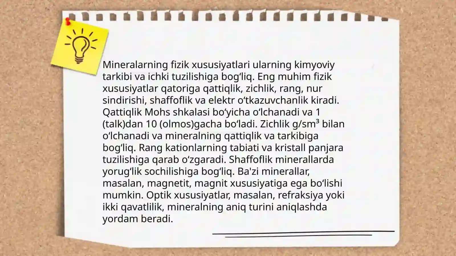 Mineralarning fizik xususiyatlari 3