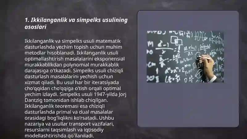 Ikkilanma simpleks usul 3