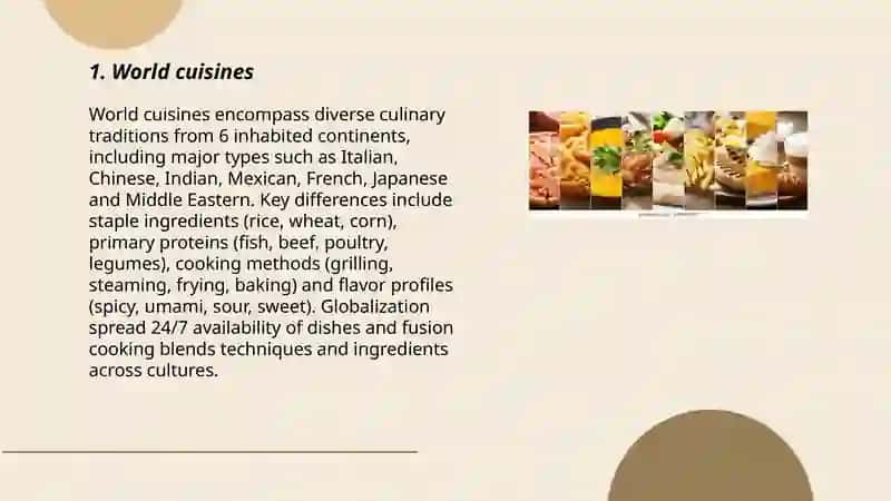 World cuisines 3