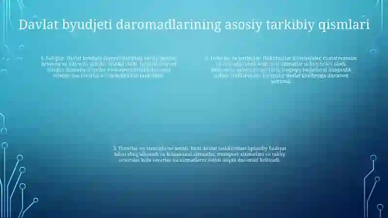 Davlat Budjeti Daromadlari 3